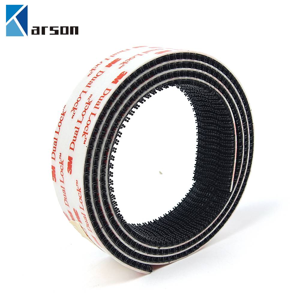 3M Dual Lock SJ3550A 1×8ft Black 1 Pack Reclosable Fastener Mounting Tape  Interlocking Mushroom Shaped Strong Adhesive Hook Lock Sticky Tape for