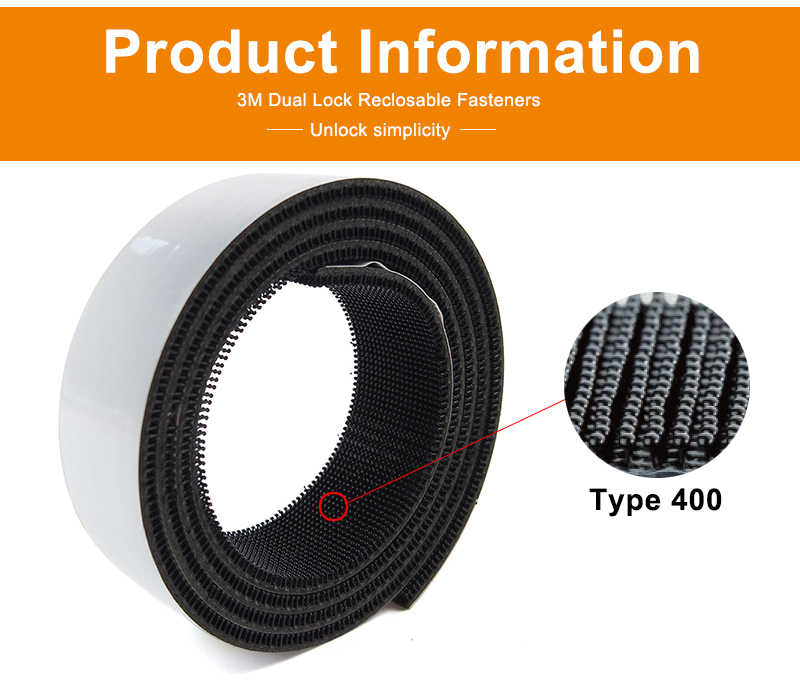 Double Sided Dual Lock Tape