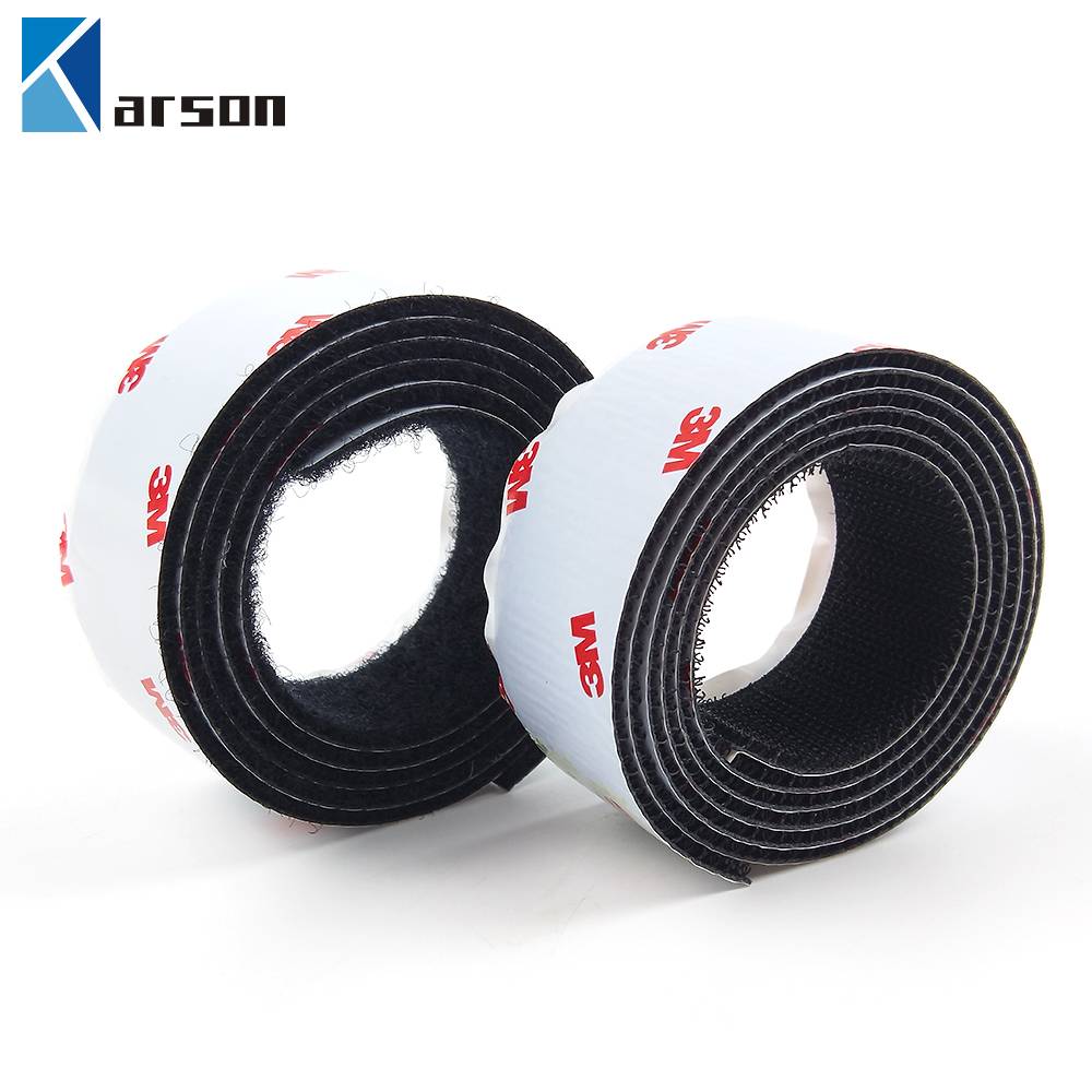 Brilliant Quality Black 3M Adhesive Tape Sj3526/Sj3527 Double Side Hook And Loop