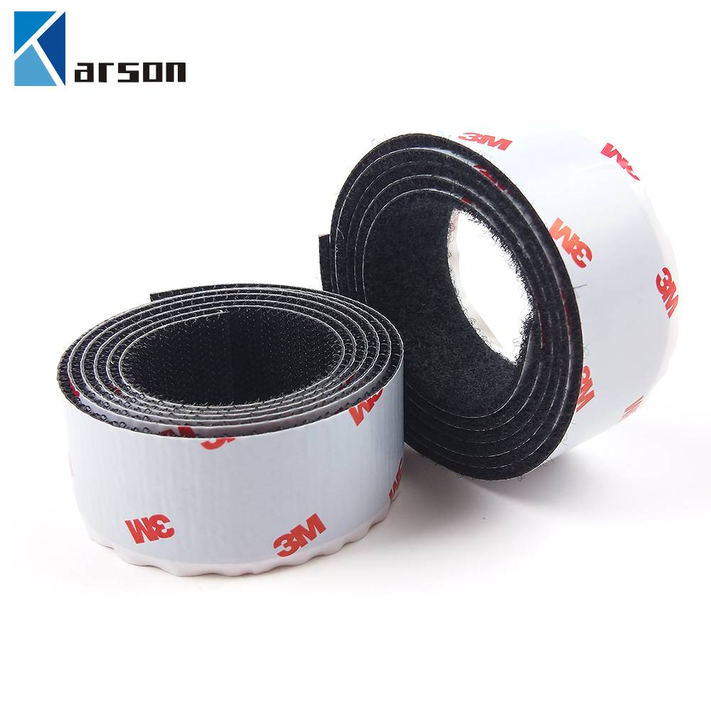 Brilliant Quality Black 3M Adhesive Tape Sj3526/Sj3527 Double Side Hook And Loop