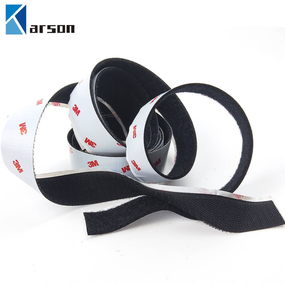 Brilliant Quality Black 3M Adhesive Tape Sj3526/Sj3527 Double Side Hook And Loop