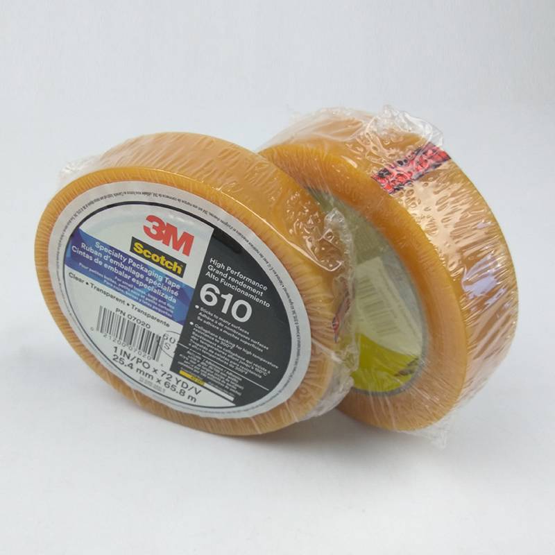 3M Light Duty Packaging Tape 610 Heat Resistant Cellophane Film Testing Tape