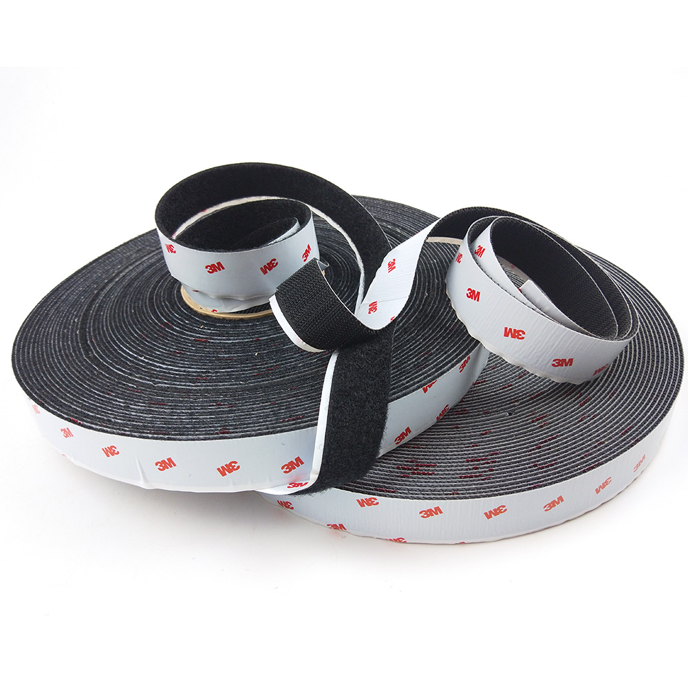 Brilliant Quality hook and loop tape Sj3526/SJ3527 Black velcro 3M Sj3526