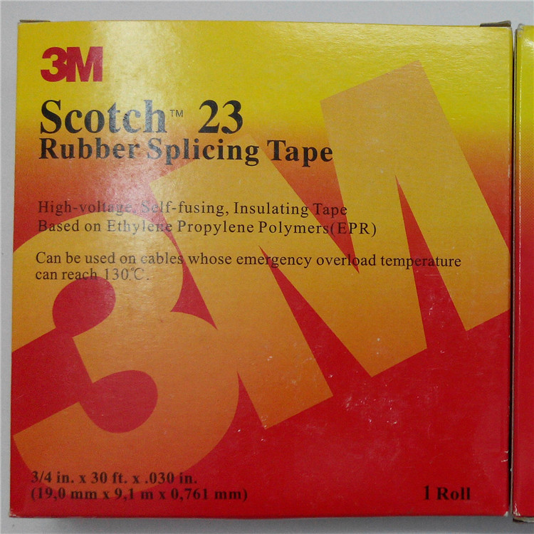 3m electrical tape scotch 23 rubber tape 3m scotch 23, 19mm x 9.1m