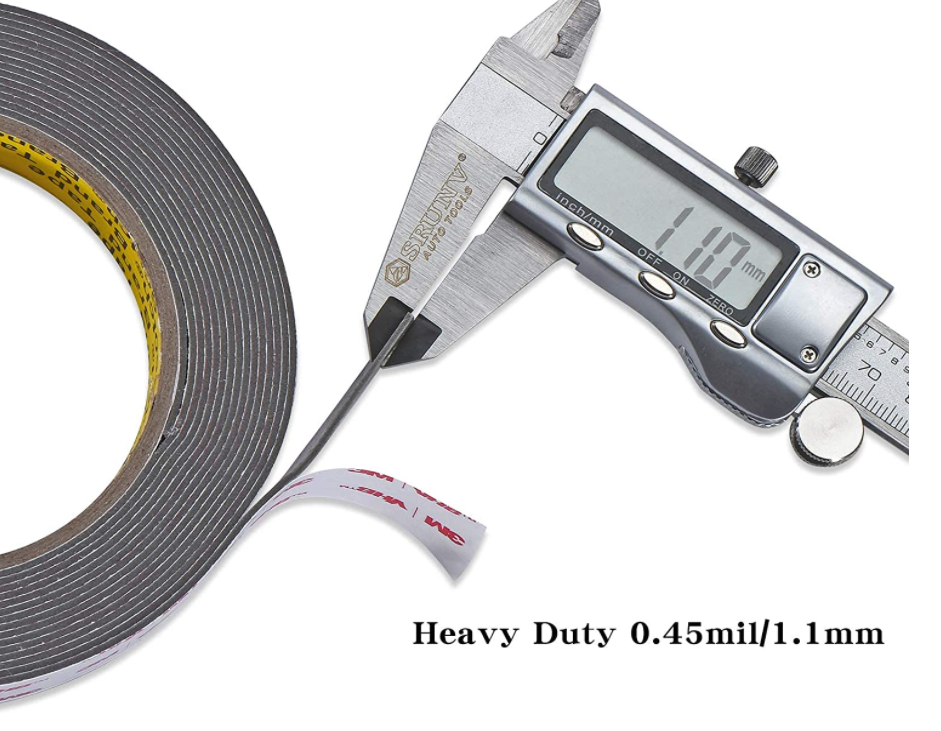 Double Sided Tape, Heavy Duty Mounting Waterproof Foam Tape, 16FT Length, 0.94In