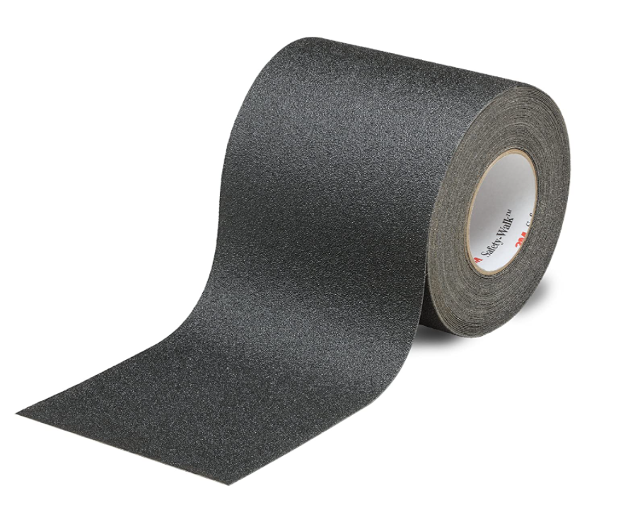  3M Safety-Walk Slip-Resistant General Purpose Tapes & Treads 610, Black, 6 in