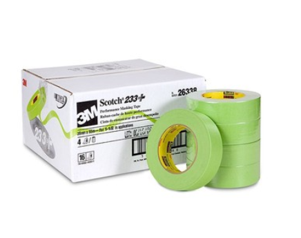 3M 18mm 233+ Green AUTO Masking Tape-4 Roll-Paint CAR