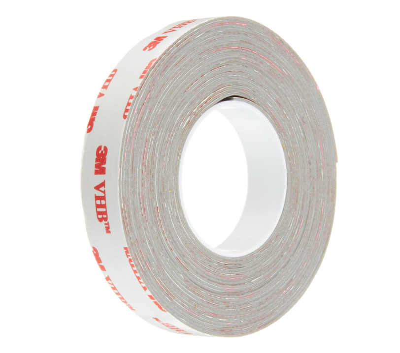 3M RP32 VHB Tape 0.5 in width x 5 yd length (1 Roll),Gray