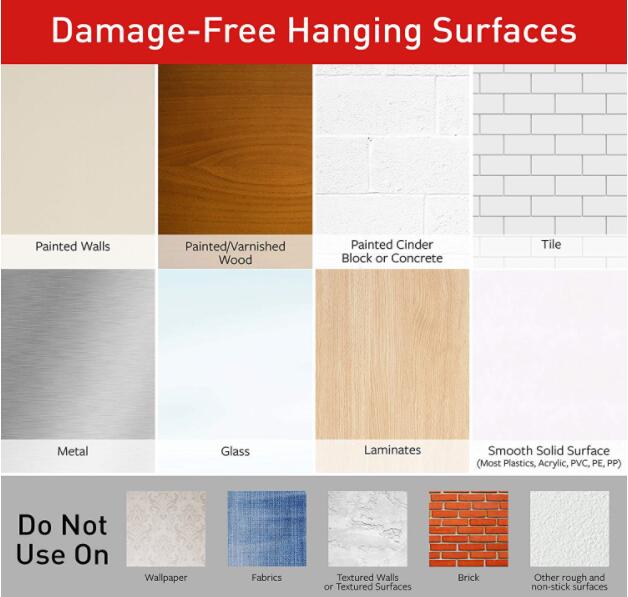 Command Strips, Hang picture frames