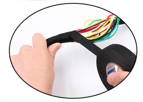  Heat-resistant Adhesive Cloth Fabric Tape Cable Harness Wiring Loom Protection