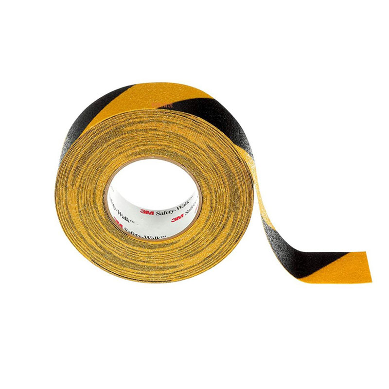 3M Slip-Resistant General Purpose Tapes and Treads 613,Black/Yellow Strip