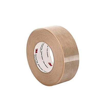 3M Electrical Tape 44, 1width x 90yd length (1 roll), Tan, Low-Halogen