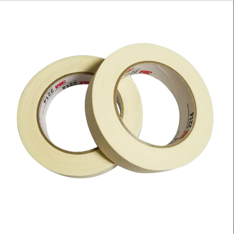 Tan Color 2inch 5.4 mil 3M Paper Masking Tape 2214