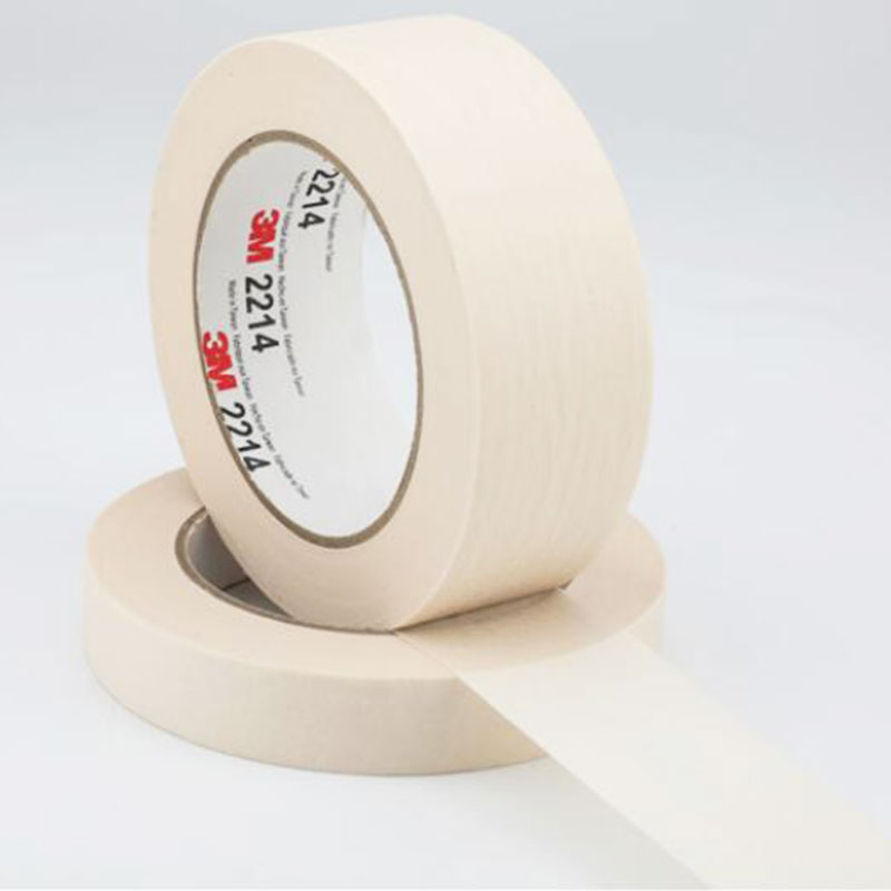 Tan Color 2inch 5.4 mil 3M Paper Masking Tape 2214