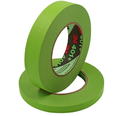 3M 401+ Green  Masking or Painter's Tape 12mm Width High Performance Masking 