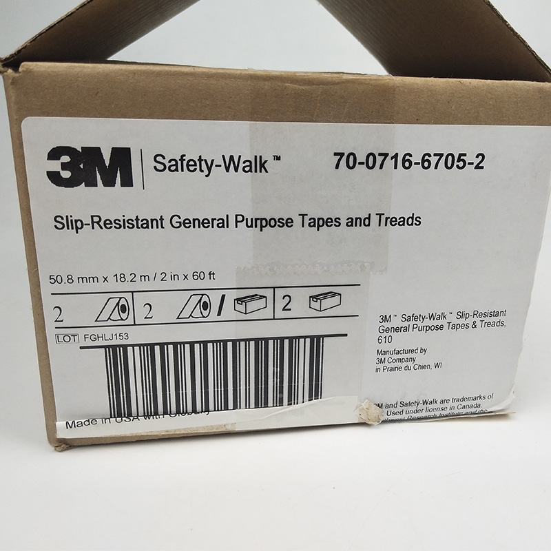 3M Safety-Walk Slip-Resistant General Purpose Tapes 610 Black 2 in x 60ft roll