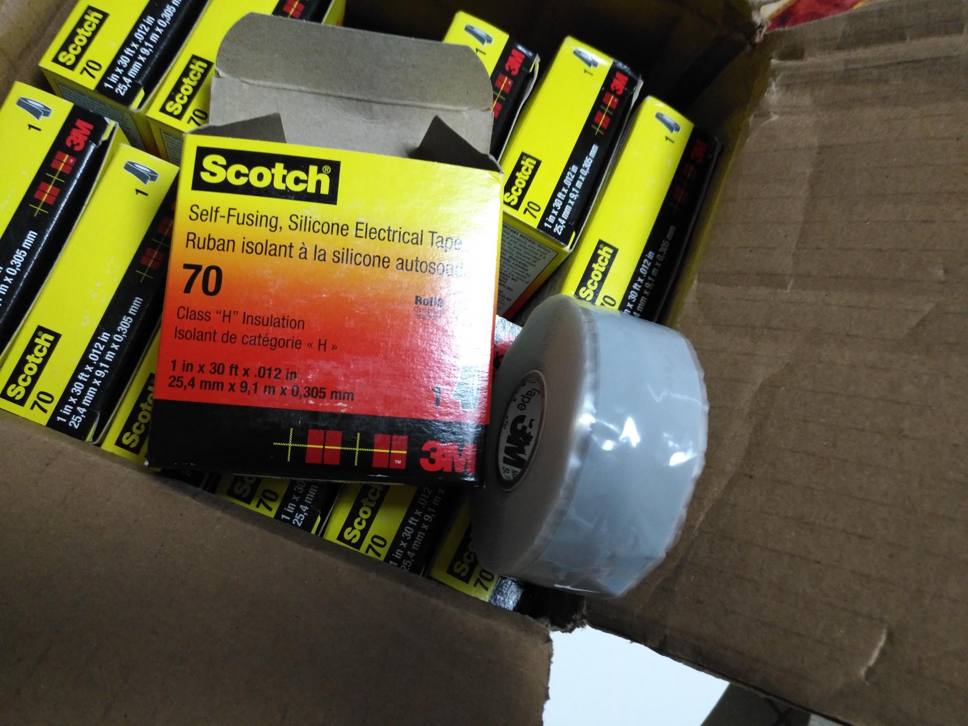 Scotch® Self-Fusing Silicone Rubber Electrical Tape 70