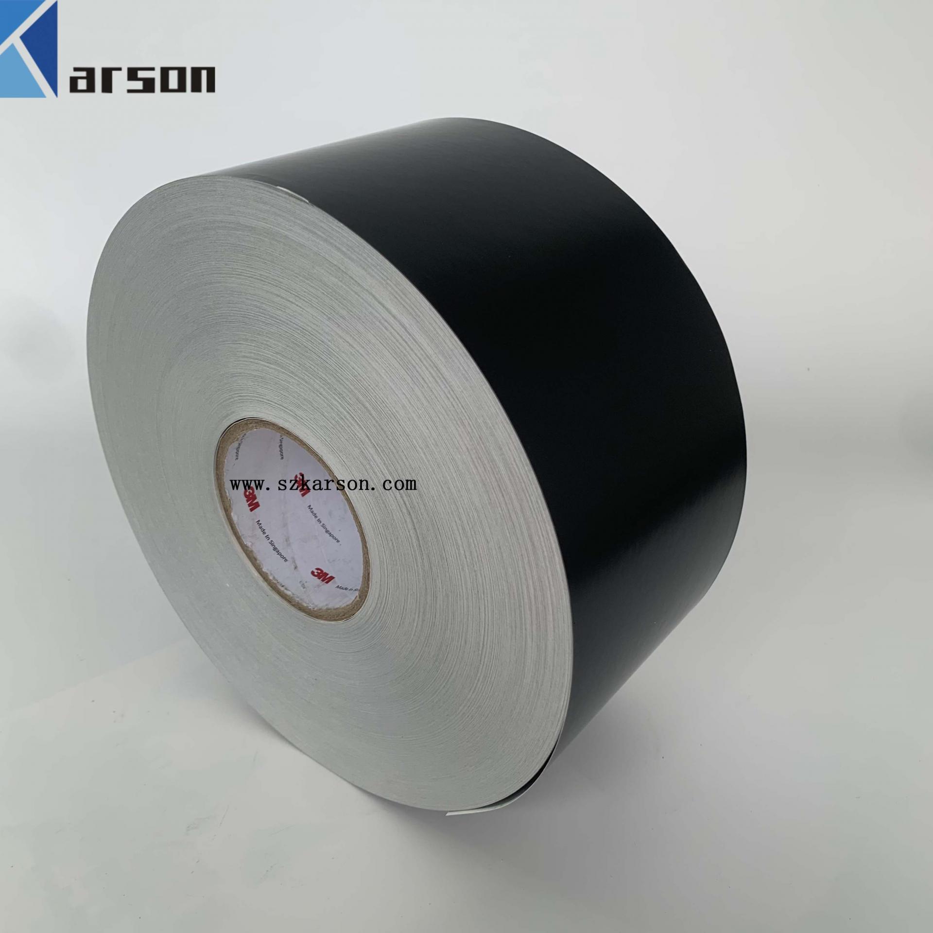 3M Laser Markable Label Material 7847 Matte Black Acrylate 120mm x 300m