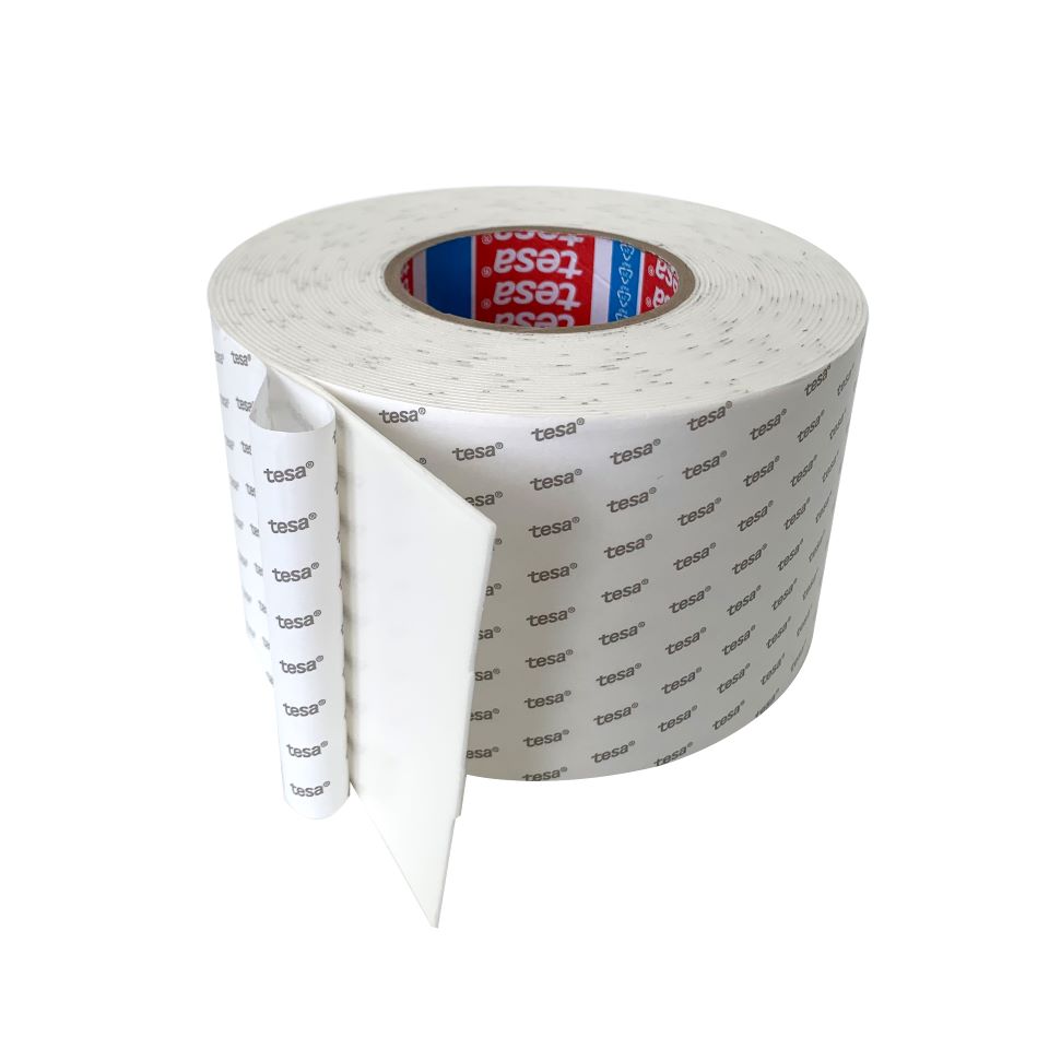 Tesa 55576 1.2mm White double sided PE foam tape